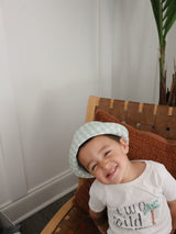 Huxley Bucket Hat - Gingham Green